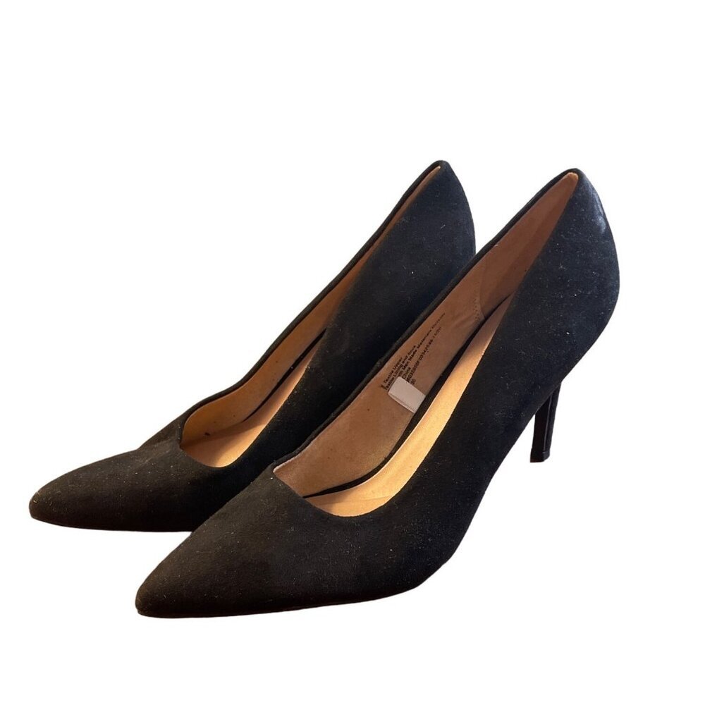A New Day Black Pointed Toe High Heel Pumps SZ 9